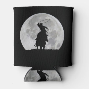 Country Western Seil Cowboy und Mond Stier Dosenkühler