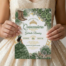 Country Western Smaragdgrüne Rosen Quinceañera