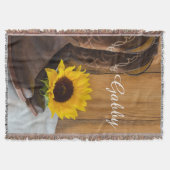 Country Western Sonnenblume Decke (Vorderseite)