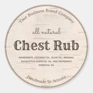 Country Western Style Eukalyptus Salve Salve Salve Runder Aufkleber