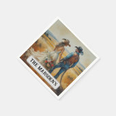 Country Western Wedding Watercolor Serviette (Ecke)