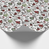 Country Western Weihnachten Geschenkpapier (Ecke)