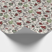 Country Western Weihnachten Geschenkpapier (Ecke)