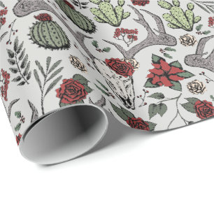 Country Western Weihnachten Geschenkpapier