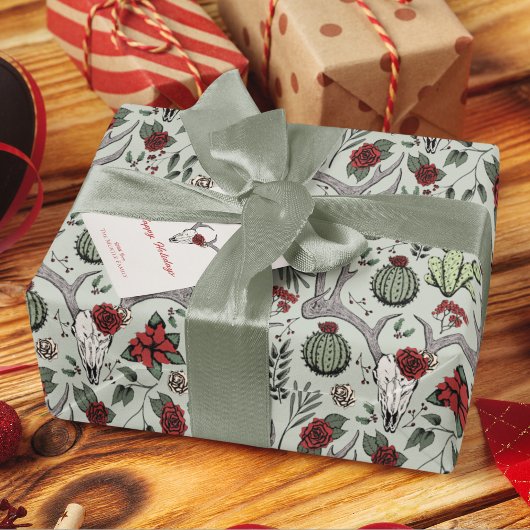 Country Western Weihnachten Geschenkpapier