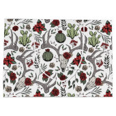 Country Western Weihnachten Große Geschenktüte (Rückseite)