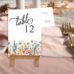 Country Wildblume farbenfrohe blumenreiche Hochzei Tischnummer<br><div class="desc">Wildblume Hochzeit Tischnummer mit einem Blumenrand von wilden Blume in Rosa, Gelb, Blau und Weiß. Rustikale Blume, elegantes Design und eine mehrjährige Farbpalette vereinen sich zu einem ansprechenden Ambiente. Die Farbtöne in diesem hübschen Blumendesign ergänzen das Hochzeitszenario von den Anwesen des Landes bis hin zu den informellen böhmischen Gärten. Für...</div>