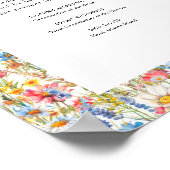 Country Wildblume im Liebesgedächtniszeichen Poster (Ecke)