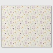 Country Wildblumen Fairy Garden Geschenkpapier (Flach)