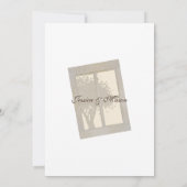 Country Window Pane Hochzeit Einladung (Rückseite)