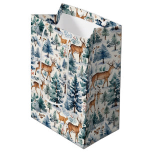 Country Winter Dee & Snowy Forest Mittlere Geschenktüte