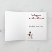 Country Winter Weihnachtskarte Feiertagskarte (Innenseite)