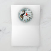 Country Winter, Weihnachtskarte, Scheune, Schnee, Feiertagskarte (Innenseite)