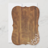 Country Wirbel Rustic Wood Brautparty lädt ein Einladung (Rückseite)
