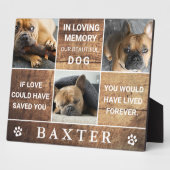 Country Wood Foto Collage Memorial Pet Keepake Fotoplatte (Seite)