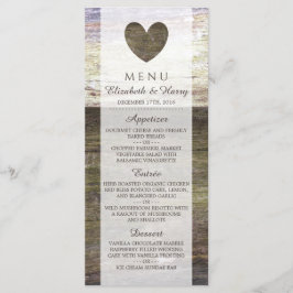 Country Wood Heart Menü Menükarte