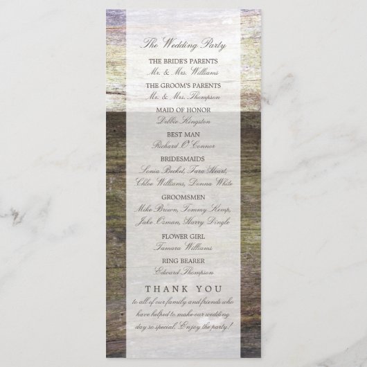 Country Wood Heart Program Programm (Rückseite)