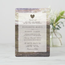 Country Wood Heart Wedding