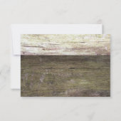 Country Wood Heart Wedding RSVP Karte (Rückseite)