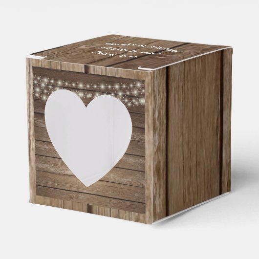 Country Wood Lights Ball Jar Fevor Box Geschenkschachtel (Vorderseite)