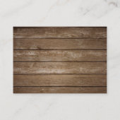 Country Wood Lights Ball Jar Platzkarte (Rückseite)