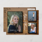 Country Wood Open House Einladungspostkarte (Vorne/Hinten)