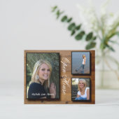 Country Wood Open House Einladungspostkarte (Stehend Vorderseite)