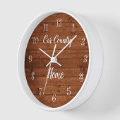 Country Wood Theme Wohngestaltung Wall Uhr (Winkel)