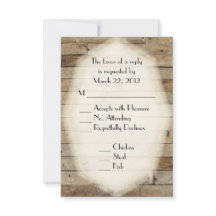 Country Wood Wedding Menü