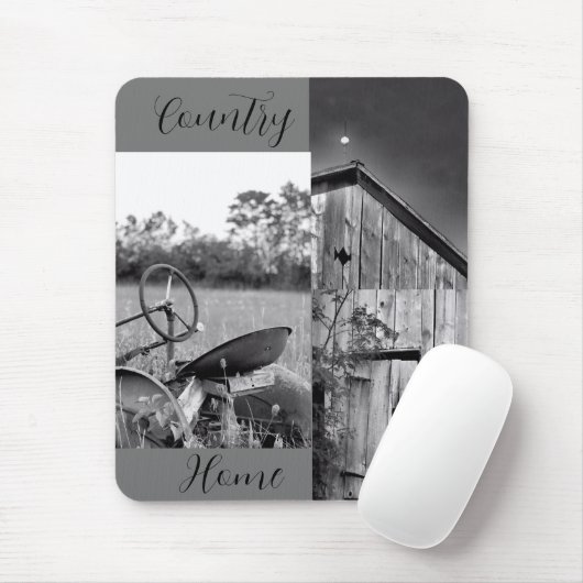 "Country Zuhause" Traktor Barn Collage Mousepad (Mit Mouse)