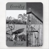 "Country Zuhause" Traktor Barn Collage Mousepad (Vorne)