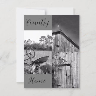 "Country Zuhause" Traktor Barn Collage Postkarte