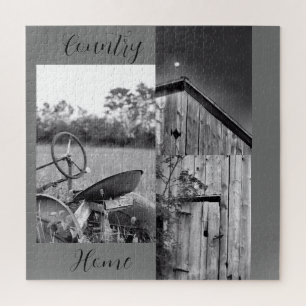 "Country Zuhause" Traktor Barn Collage Puzzle