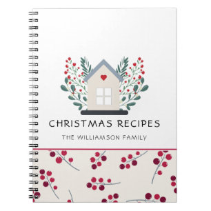 Country Zuhause und Red Berries Rezept  Notizblock