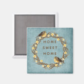 Country Zuhause Wreath Magnet (Vorderseite/Rückseite)