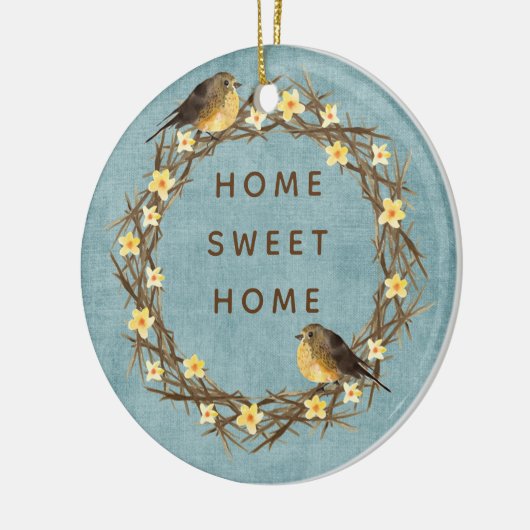 Country Zuhause Wreath Ornament (Links)