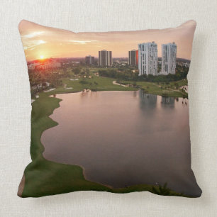 Countryklub am Sonnenuntergang, Aventura, Florida Kissen