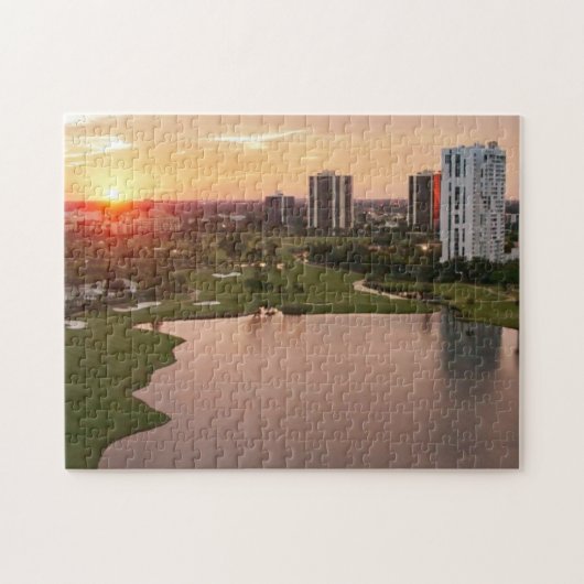 Countryklub am Sonnenuntergang, Aventura, Florida Puzzle (Horizontal)