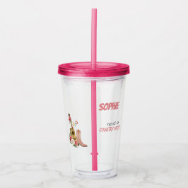 Countrymusik, akustische Gitarre, Rose, Cowboy Boo Acryltrinkbecher