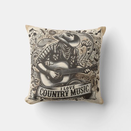 Countrymusik. Kissen (Vorderseite)