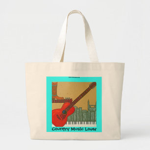 Countrymusik-Liebhaber-Tasche Jumbo Stoffbeutel