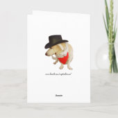 Countrymusik u. Labrador-kundengerechter Karte (Rückseite)