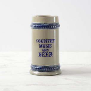 Countrymusik und Bier Bierglas