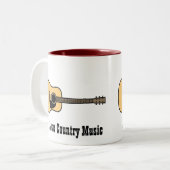 Countrymusik Zweifarbige Tasse (Vorderseite Links)