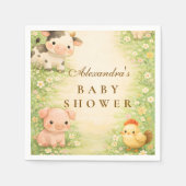 Countryside Barnyard Baby Shower Serviette (Vorderseite)