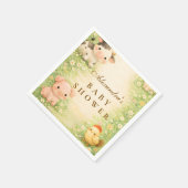 Countryside Barnyard Baby Shower Serviette (Ecke)