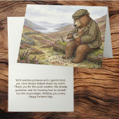 Countryside Carving Bear Traditional Father's Day Karte