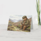 Countryside Carving Bear Traditional Father's Day Karte (Vorderseite)