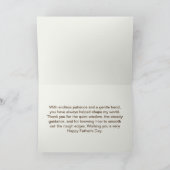 Countryside Carving Bear Traditional Father's Day Karte (Innenseite)