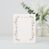 Countryside Florals Stationery - Rot Einladung (Stehend Vorderseite)